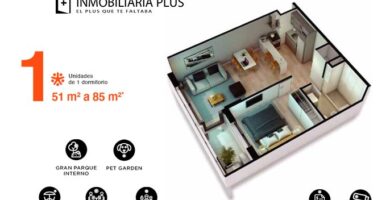 Apartamento de 1 dormitorio en Plaza 2
