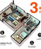 Apartamento de 3 dormitorios en Plaza 2
