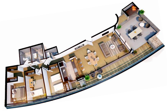 Apartamento en Proa Carrasco